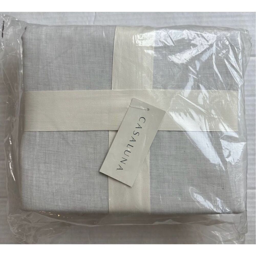 Casaluna Cashmere Blend Duvet Cover Set-King Light Grey